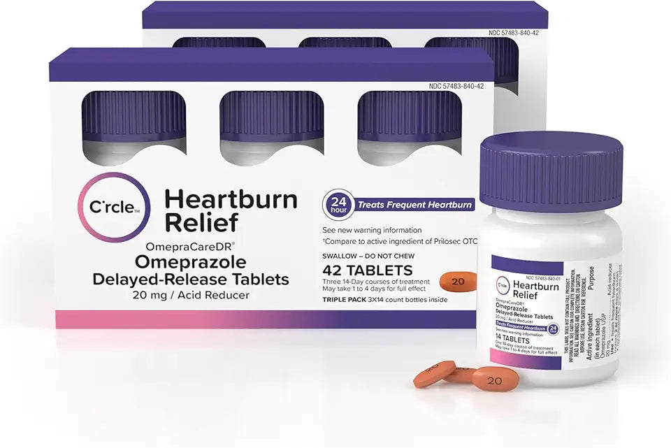 Omeprazole 20mg Delayed-Release Tablets 84 Ct K396170
