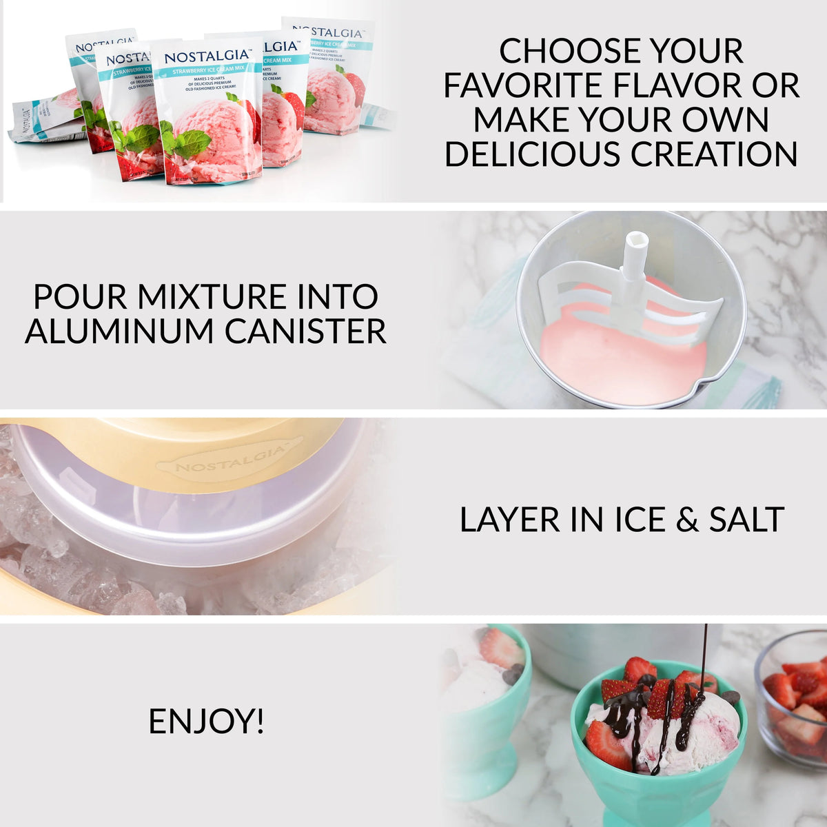 4-Quart Electric Ice Cream Maker H861990