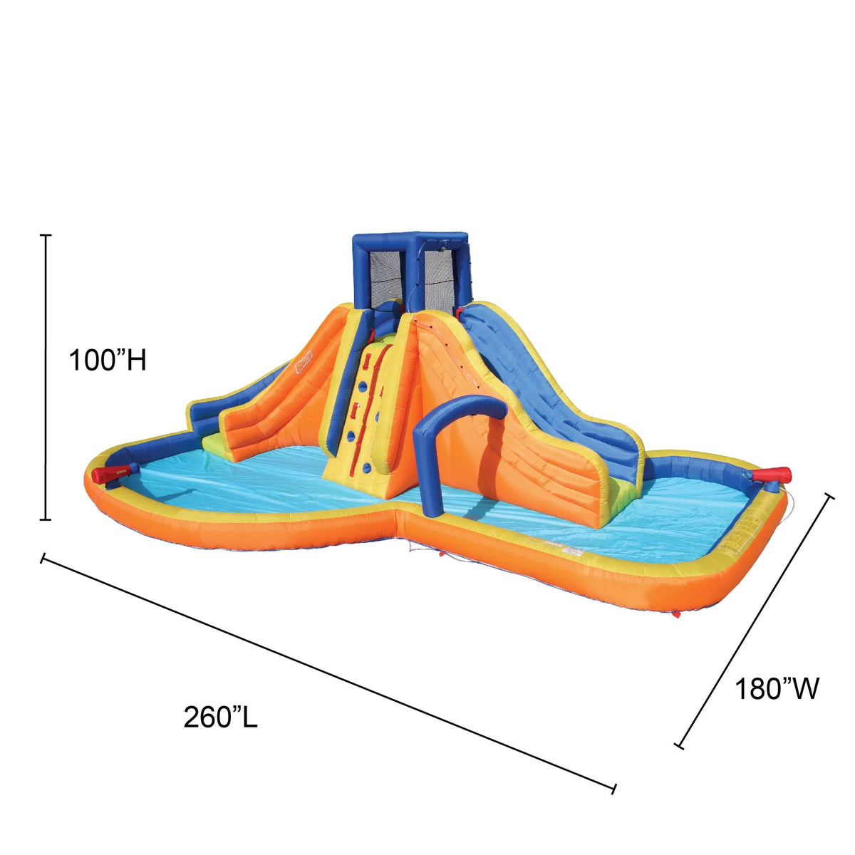 Inflatable Water Park Dual Slides Climbing Rope Z300