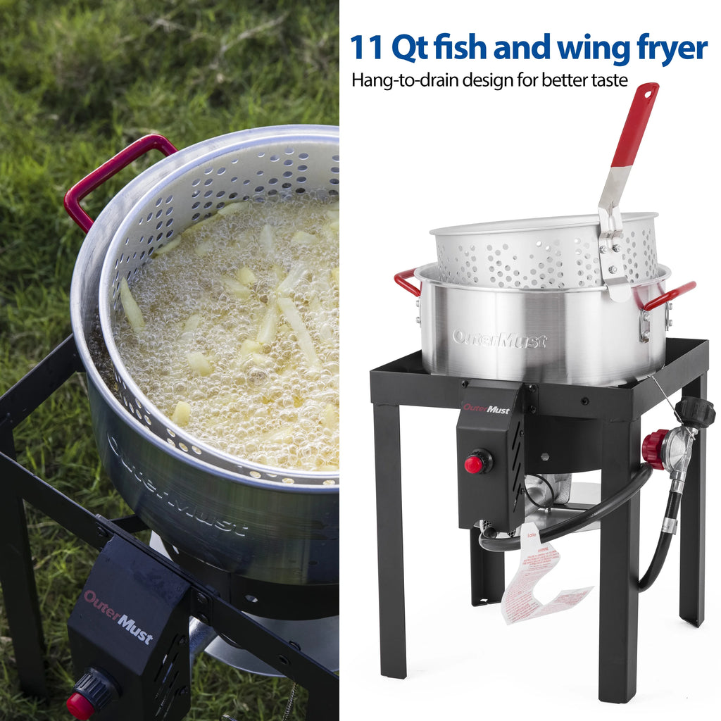 30 QT Turkey Fryer with Basket and Burner Set R79904