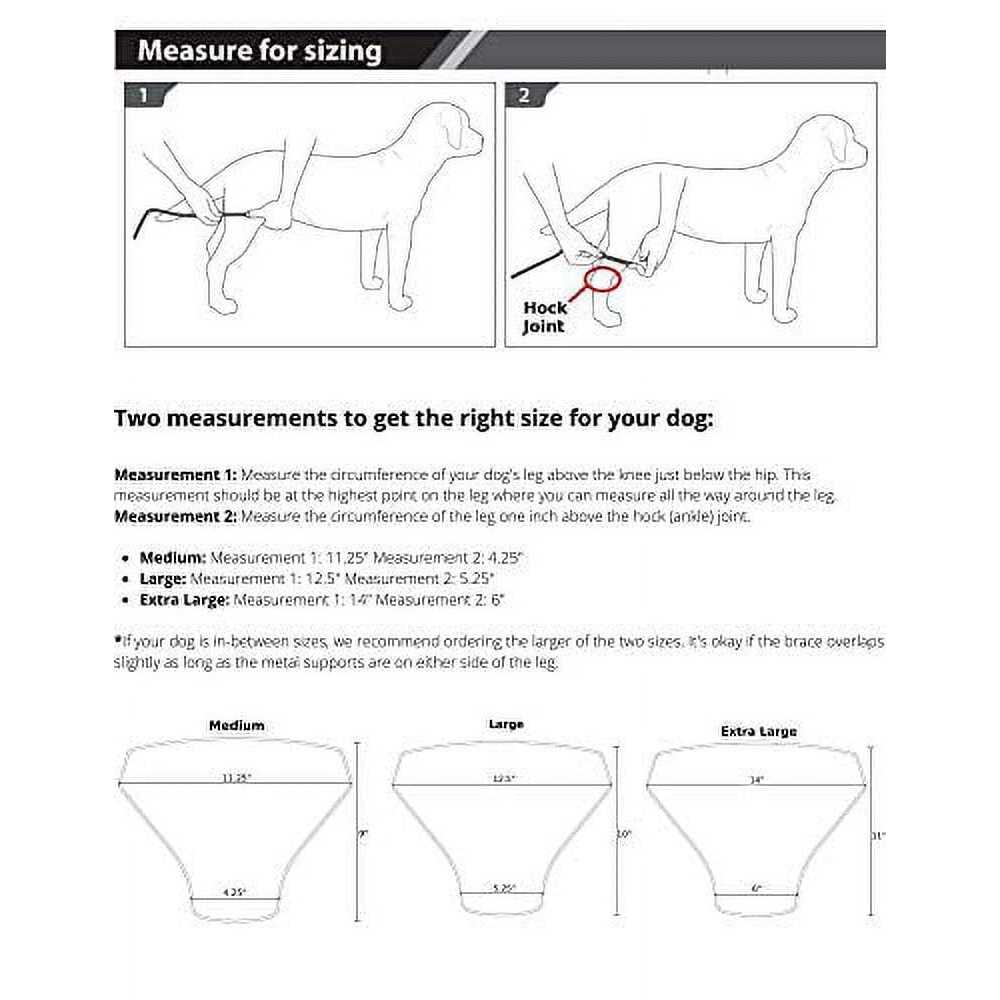 Dog Knee Brace Wrap Metal Hinged Flexible Support U419724