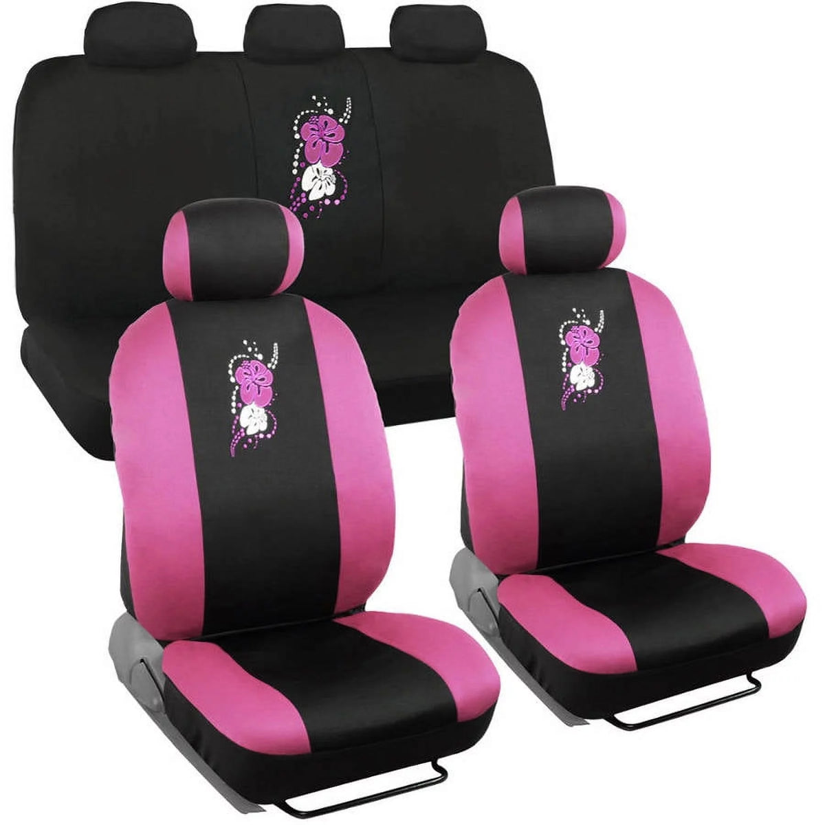 Pink Hawaiian 9 Piece Set Car Seat Covers R11748