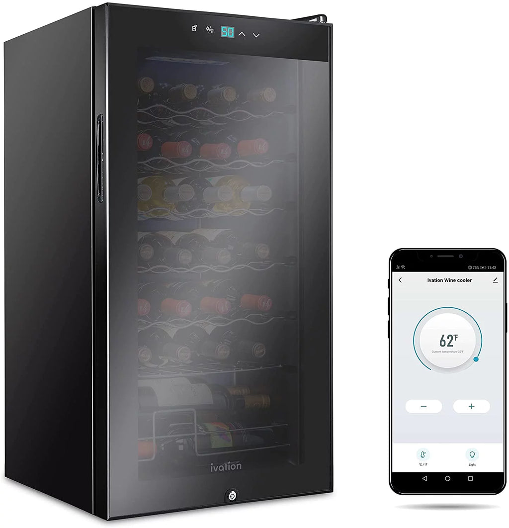 18 Bottle Compressor Cooler Refrigerator Black M70771