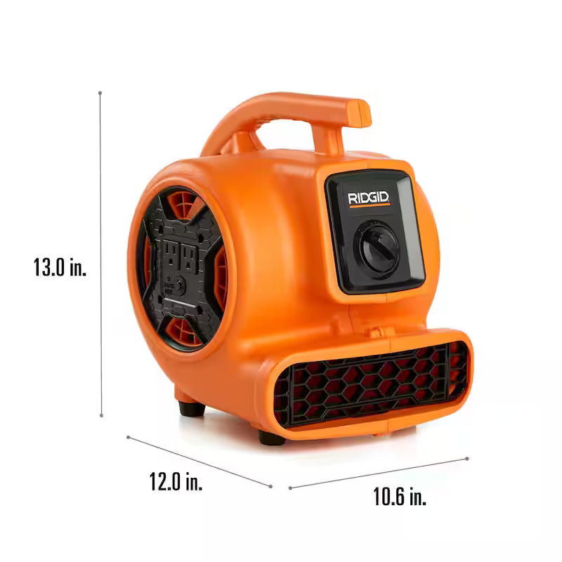 600 CFM 3-Speed Portable Blower Fan Air Mover C597
