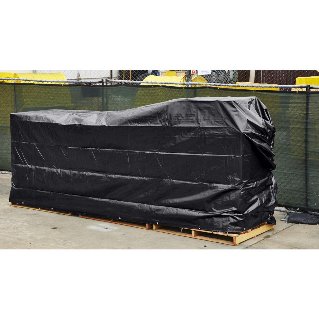 18 ft. x 24 ft. Silver and Black Weather-Resistant Tarp E552183