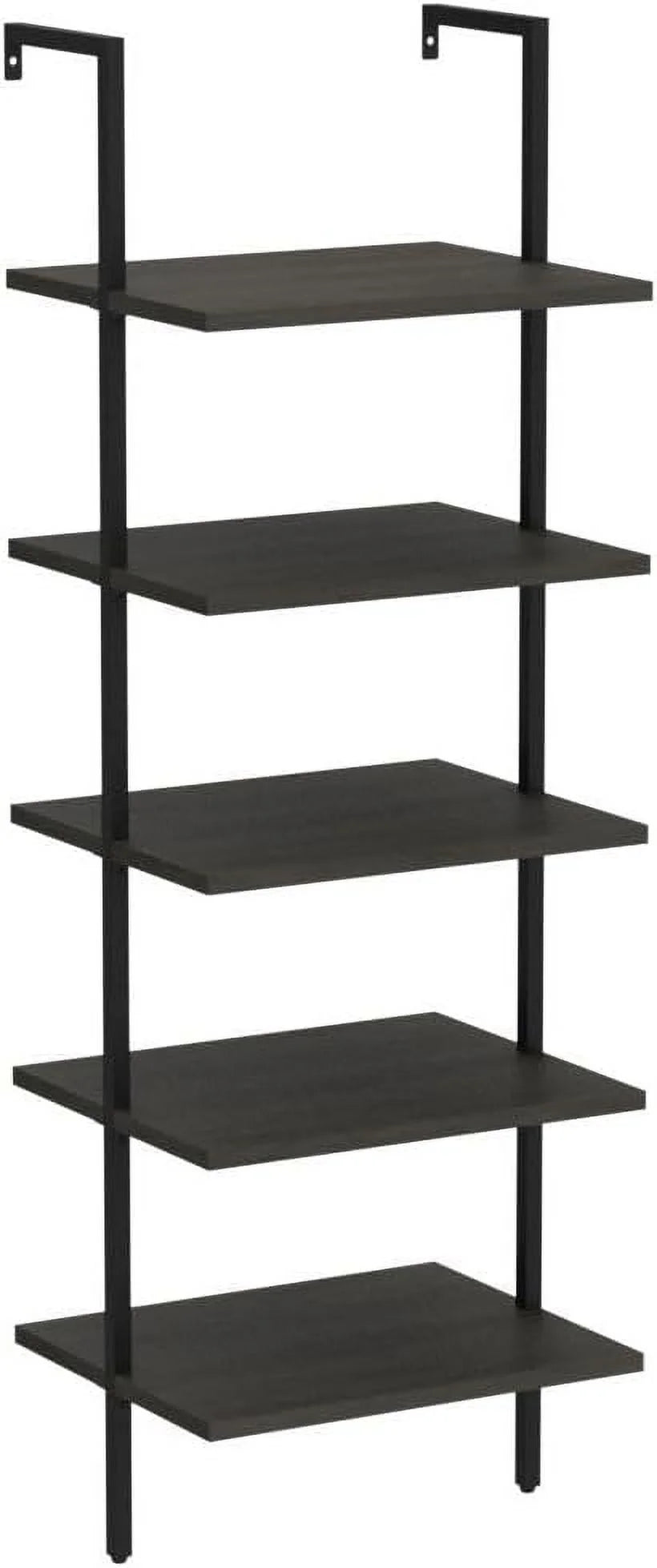 5-tier Wall-mounted Wood Bookshelf N5739