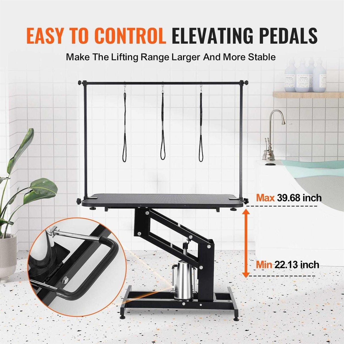 43 Hydraulic Pet Grooming Table with Grooming Arm F231