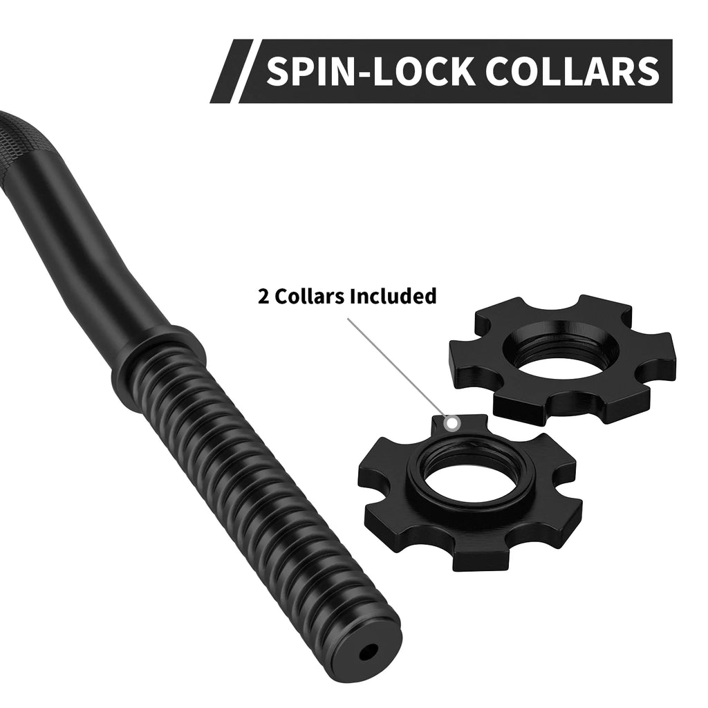 47'' Olympic Curl Bar with Collars Z328