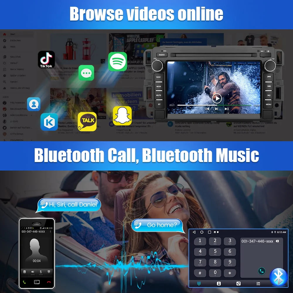 Car Radio Stereo with Bluetooth GPS Navigation M57546