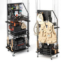 Fishing Rod Holders with Pegboard and Wheels M8050