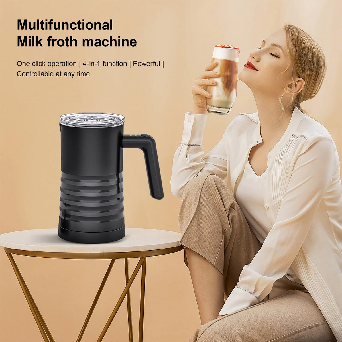 4 in 1 Electric Milk Frother and Steamer P6668
