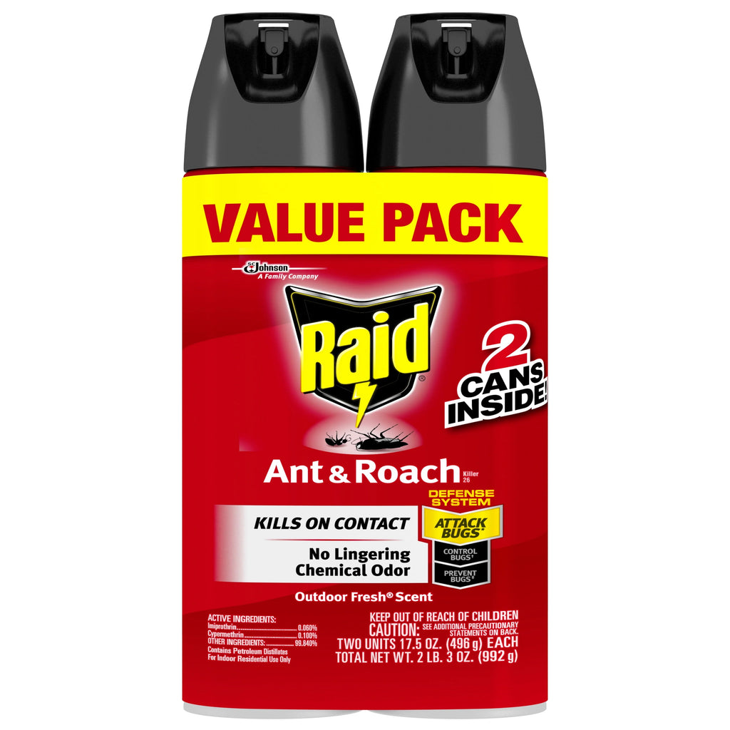 Ant & Roach Killer Outdoor Fresh Scent 17.5 oz 2 ct H20256