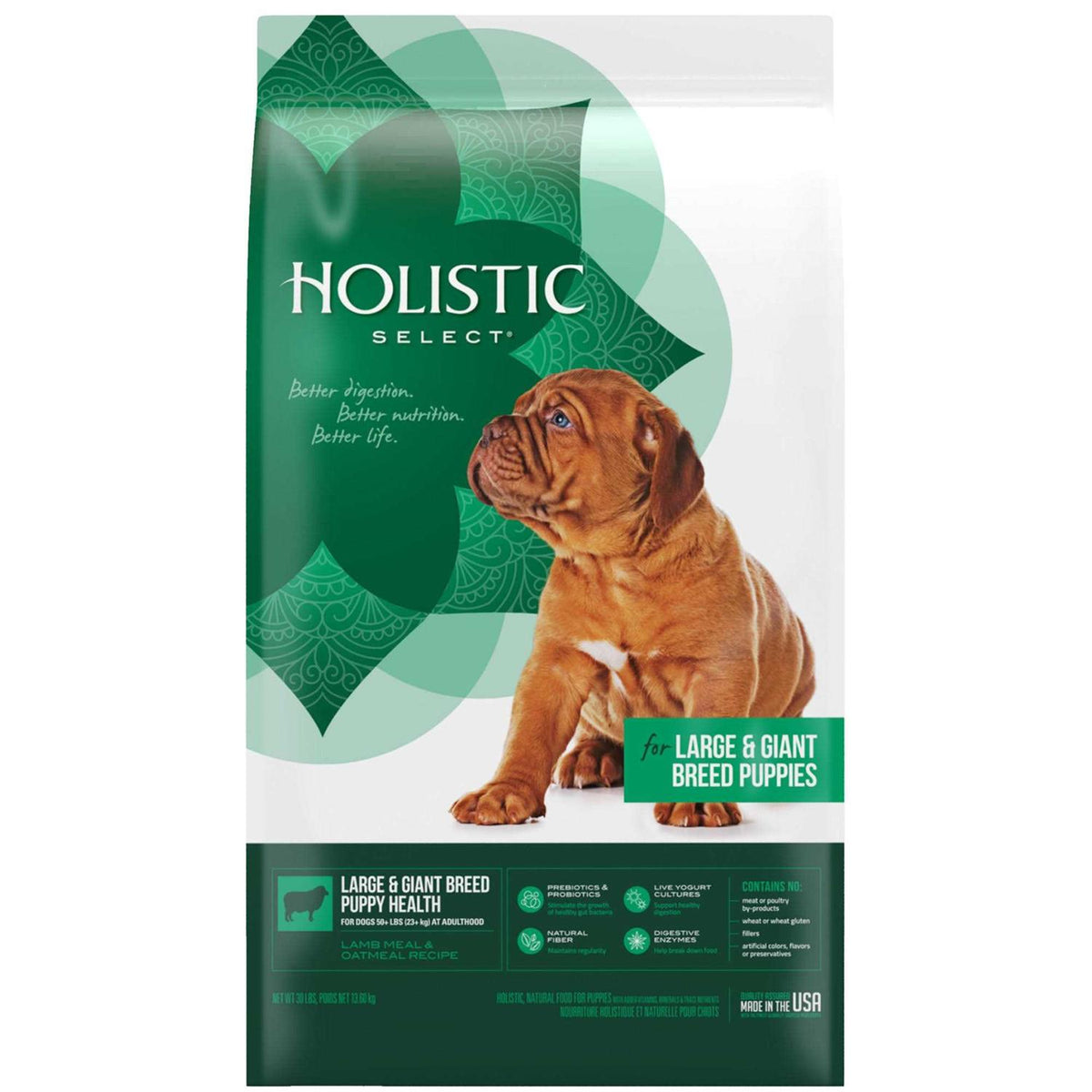 Large Breed Puppy Lamb Meal Oatmeal Dry Dog Food M5679