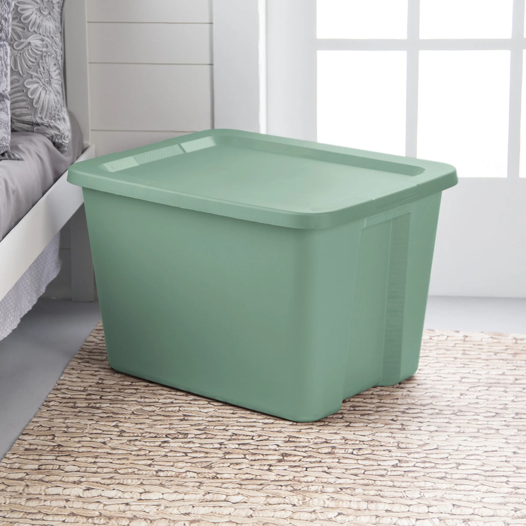 18 Gallon Plastic Tote Box, Set of 8 X5213