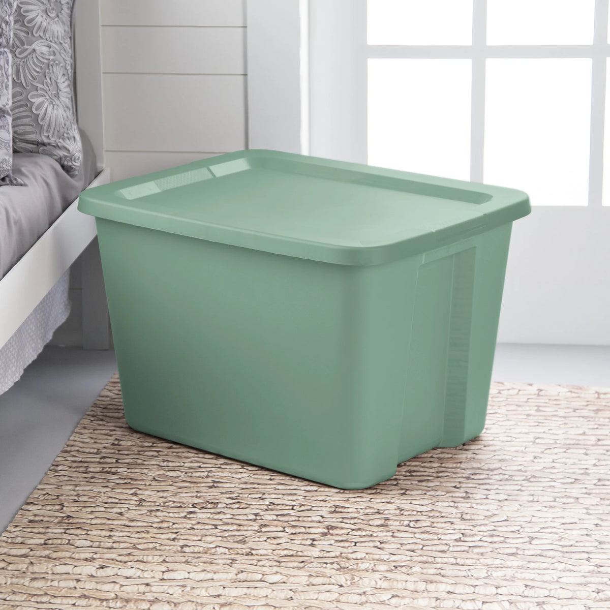 18 Gallon Plastic Tote Box, Set of 8 X5213
