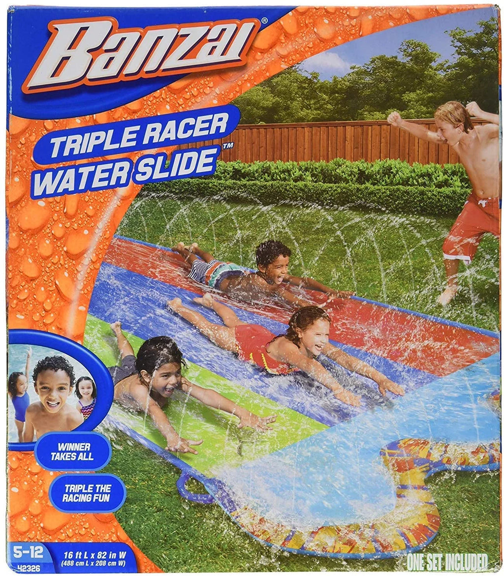 16 Ft Water Slide with 3 Bodyboards S528