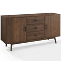 Wooden Mid-Century Modern Sideboard in Brown I92122
