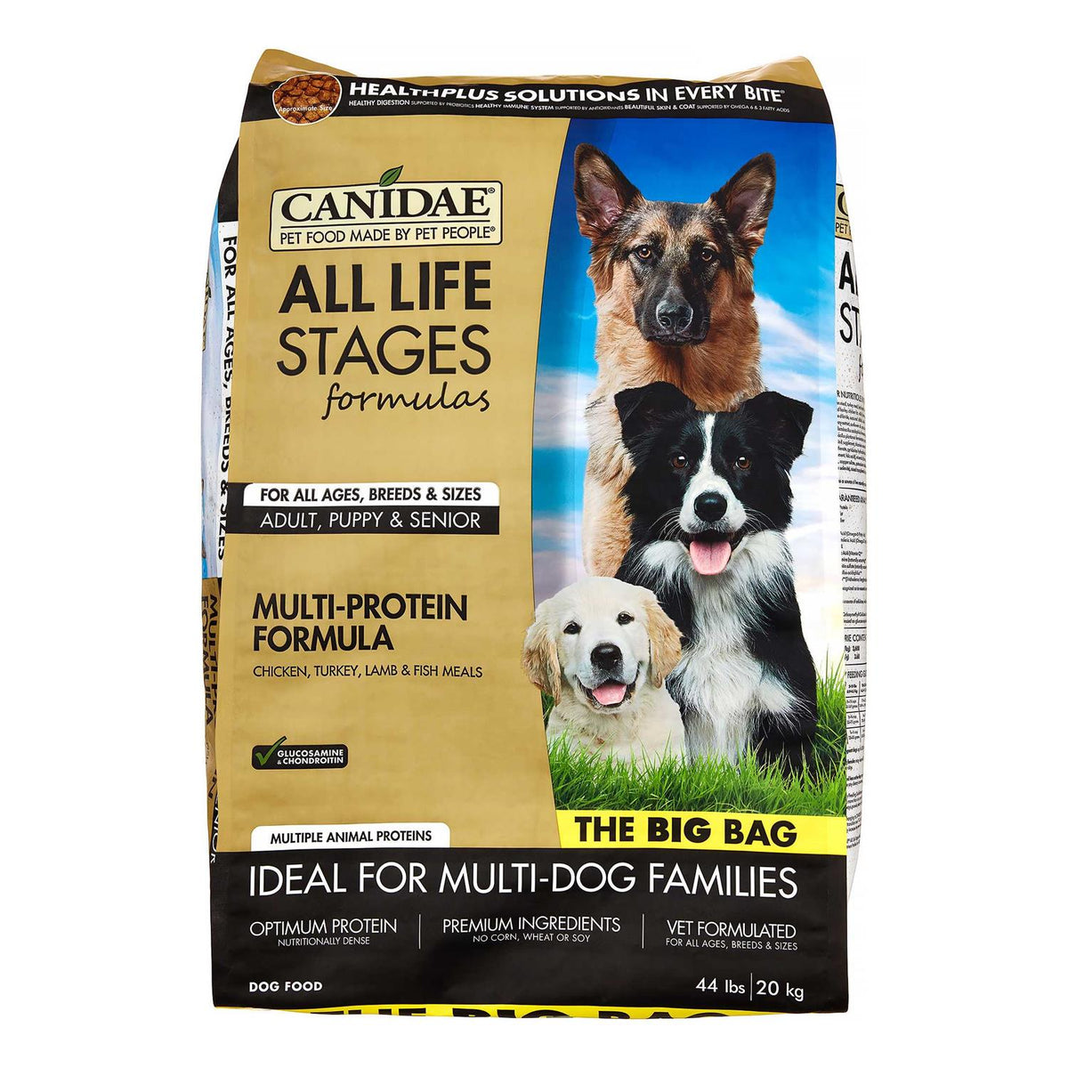 Chicken, Turkey & Lamb Formula Dry Dog Food, 40-lb bag Y140723
