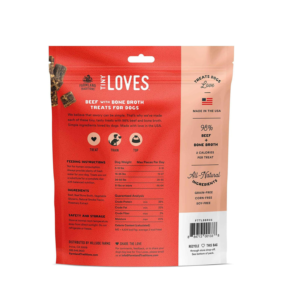 Beef with Bone Broth Flavored Jerky Dog Treats M783