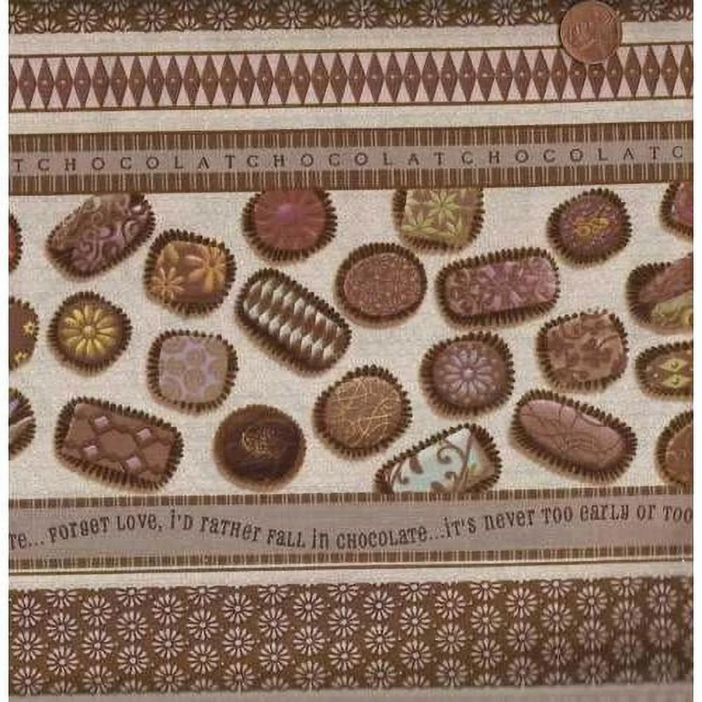 Sweets Dessert Stripe Fabric H54880