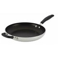 12-Inch Open Skillet Silver with Black Handle C2585