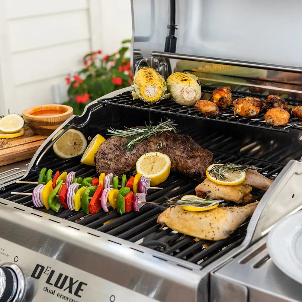 2-Burner Propane Gas Grill with 2 Foldable Shelves V703