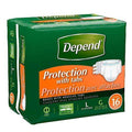 Large Disposable Heavy Absorbency Adult Incontinent Brief 16 Count 4 Pack C27370
