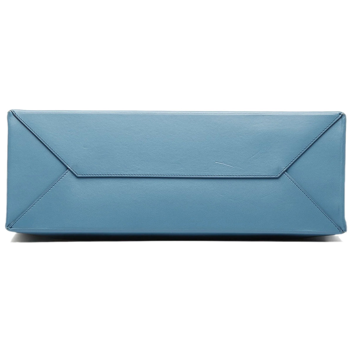Blue Calf Leather Tote Bag P5606