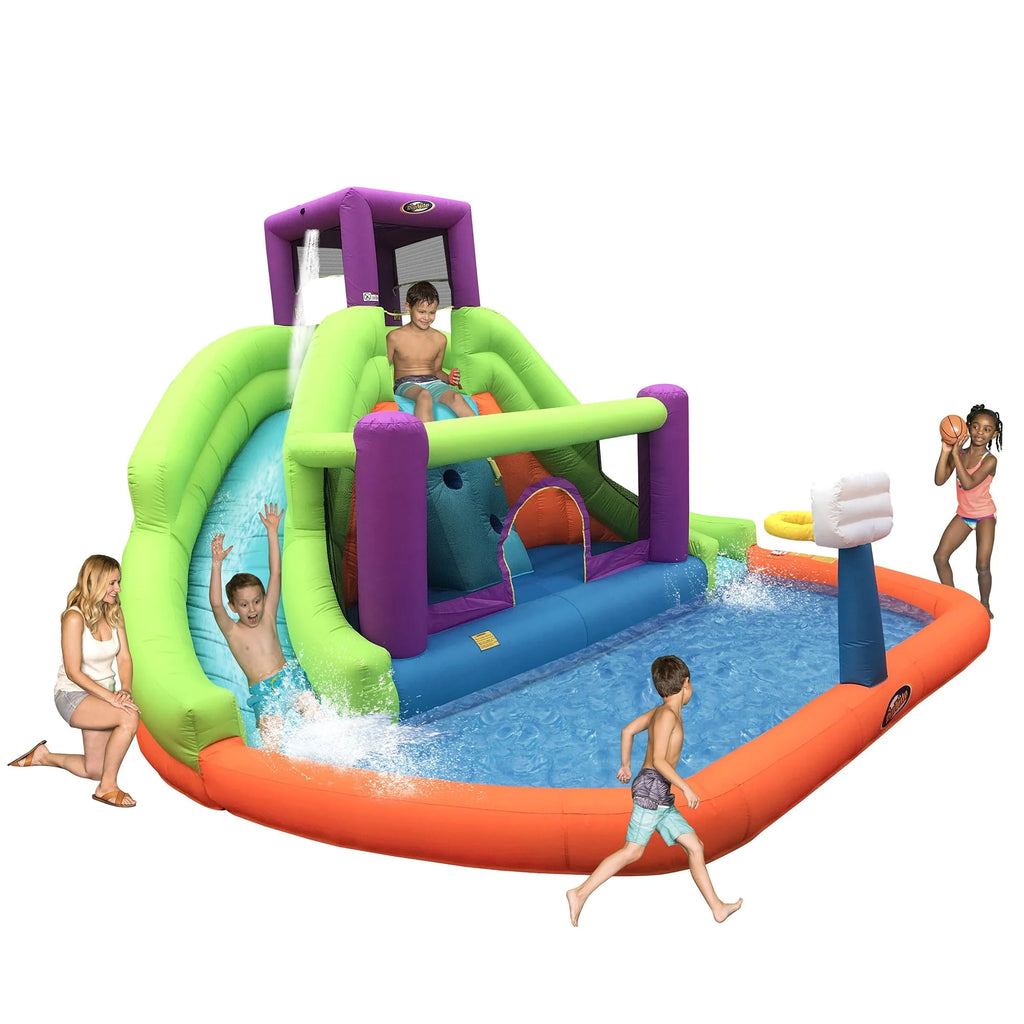 Double Hurricane Water Slide & Chaise Lounger Y45589