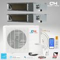 18000 BTU 230V Dual Zone Mini Split Heat Pump Air Conditioner E387827
