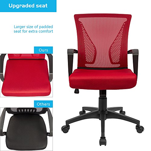 Black Ergonomic Mesh Office Chair with Lumbar Support P32723