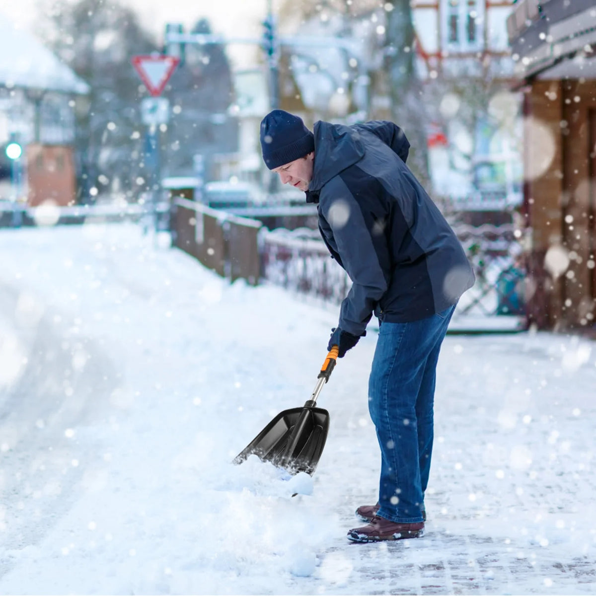 Telescopic Ice Scraper Snow Brush Shovel Kit I223