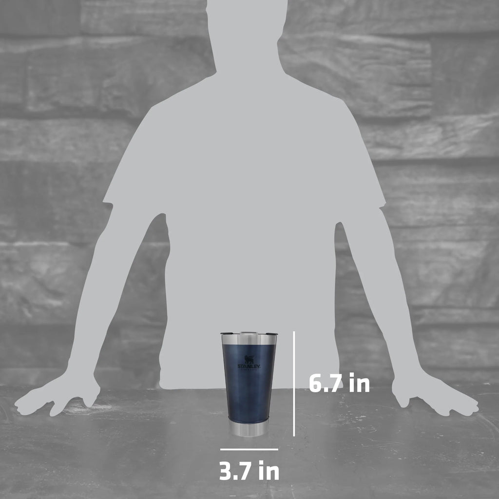 16 oz. Vacuum Stainless Steel Pint Glass O20922