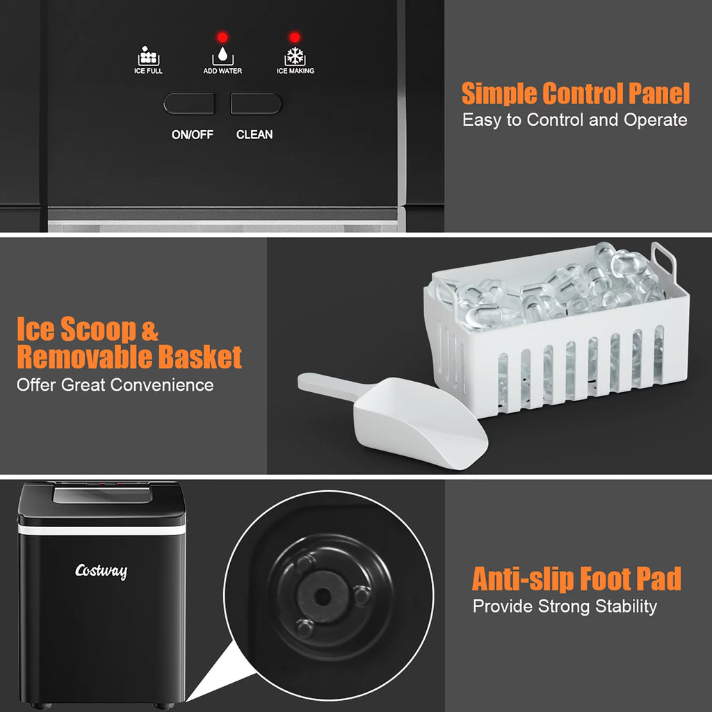 Portable Countertop Ice Maker with Scoop Z467