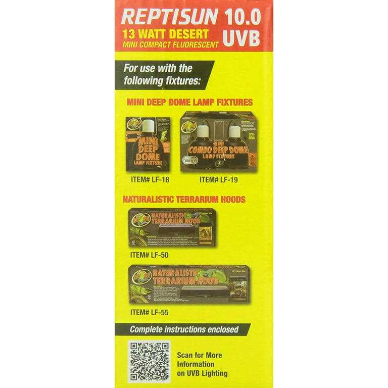 10.0 Mini Compact Fluorescent UVB Bulb K20616