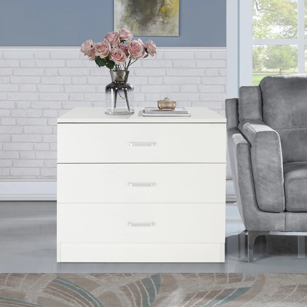 Black 4 Drawer Wood Dresser S626
