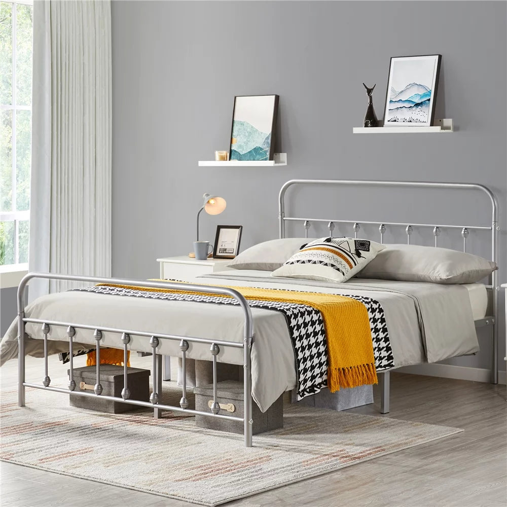 Queen Bed with High Headboard Q983