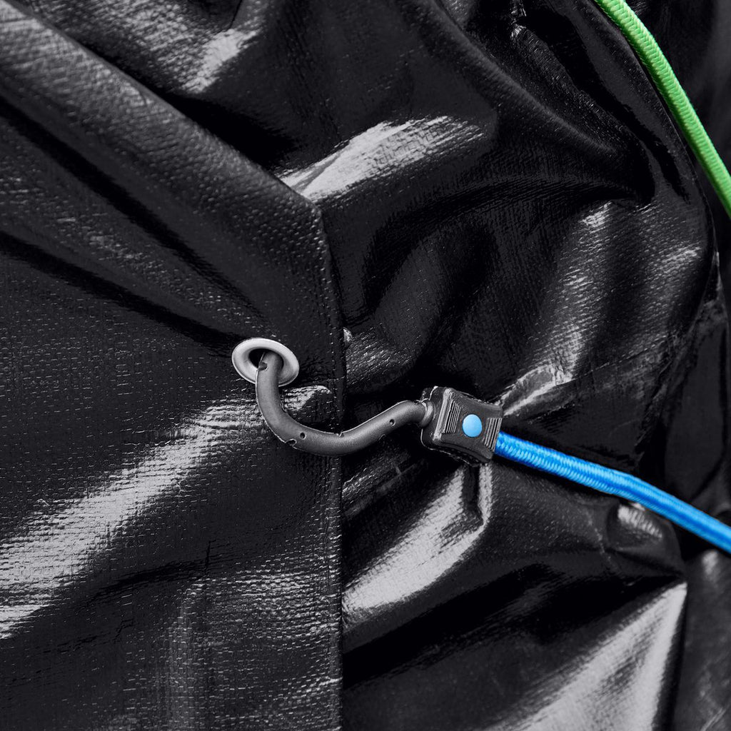 18 ft. x 24 ft. Silver and Black Weather-Resistant Tarp E552183