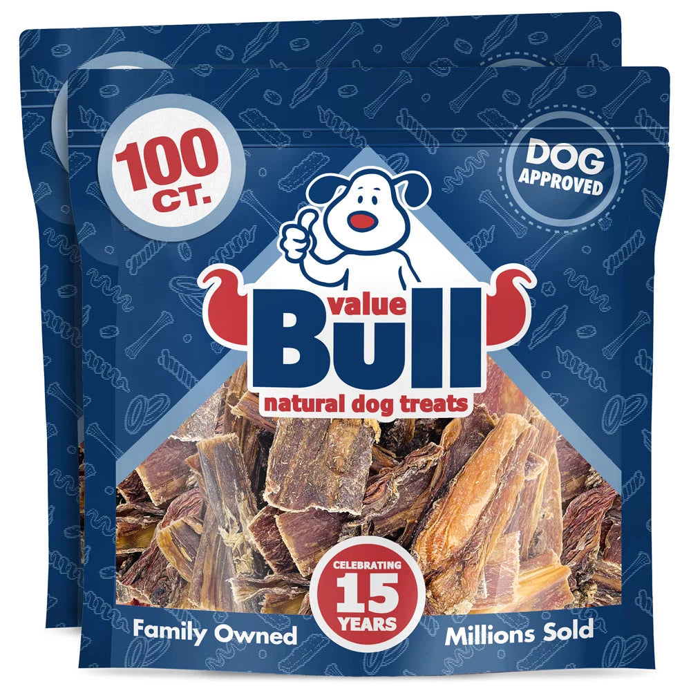 Beef Jerky Gullet Strips for Dogs, 200 Count A534844