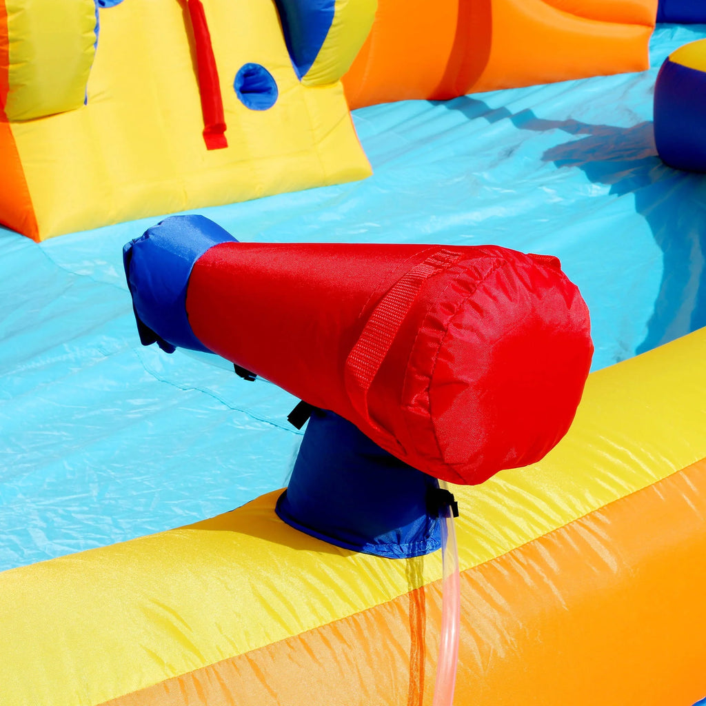 Inflatable Water Park Dual Slides Climbing Rope Z300