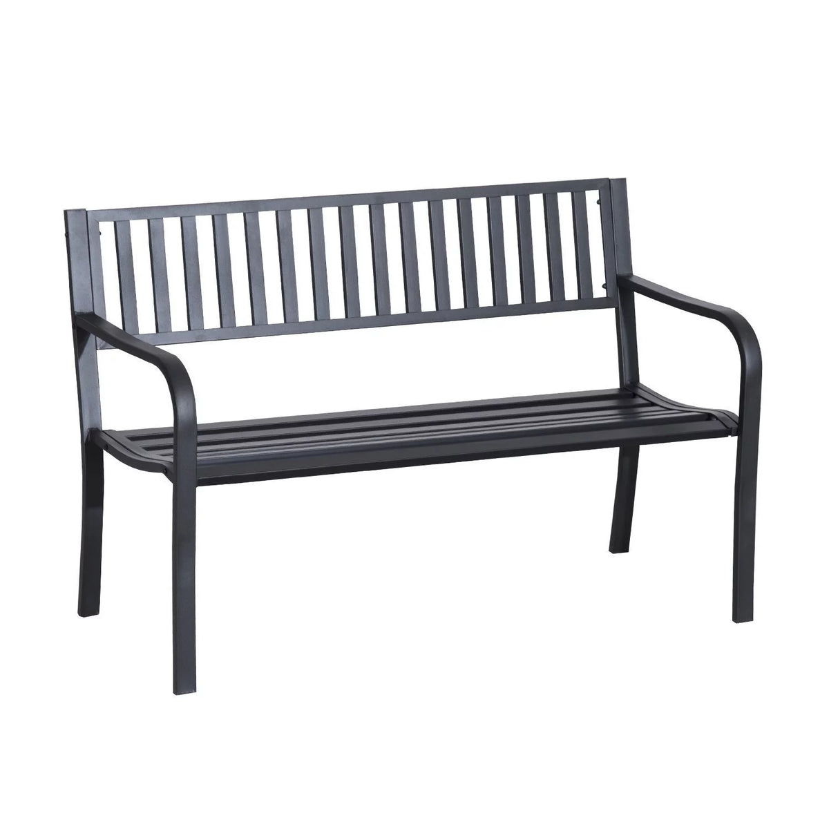 2 Seat Steel Patio Garden Bench T66423