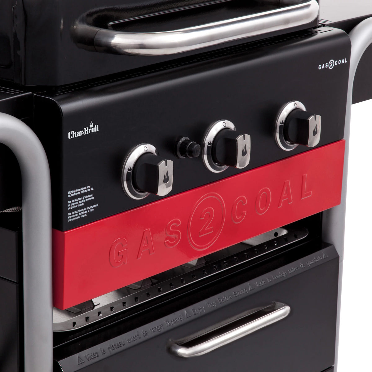 3-Burner Gas & Charcoal Combination Grill S383