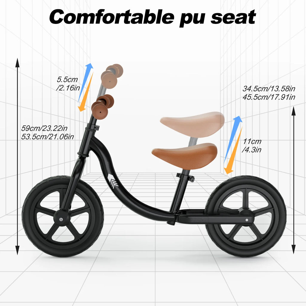 Lightweight No Pedal Toddler Balance Bike with Adjustable Handlebar S37278