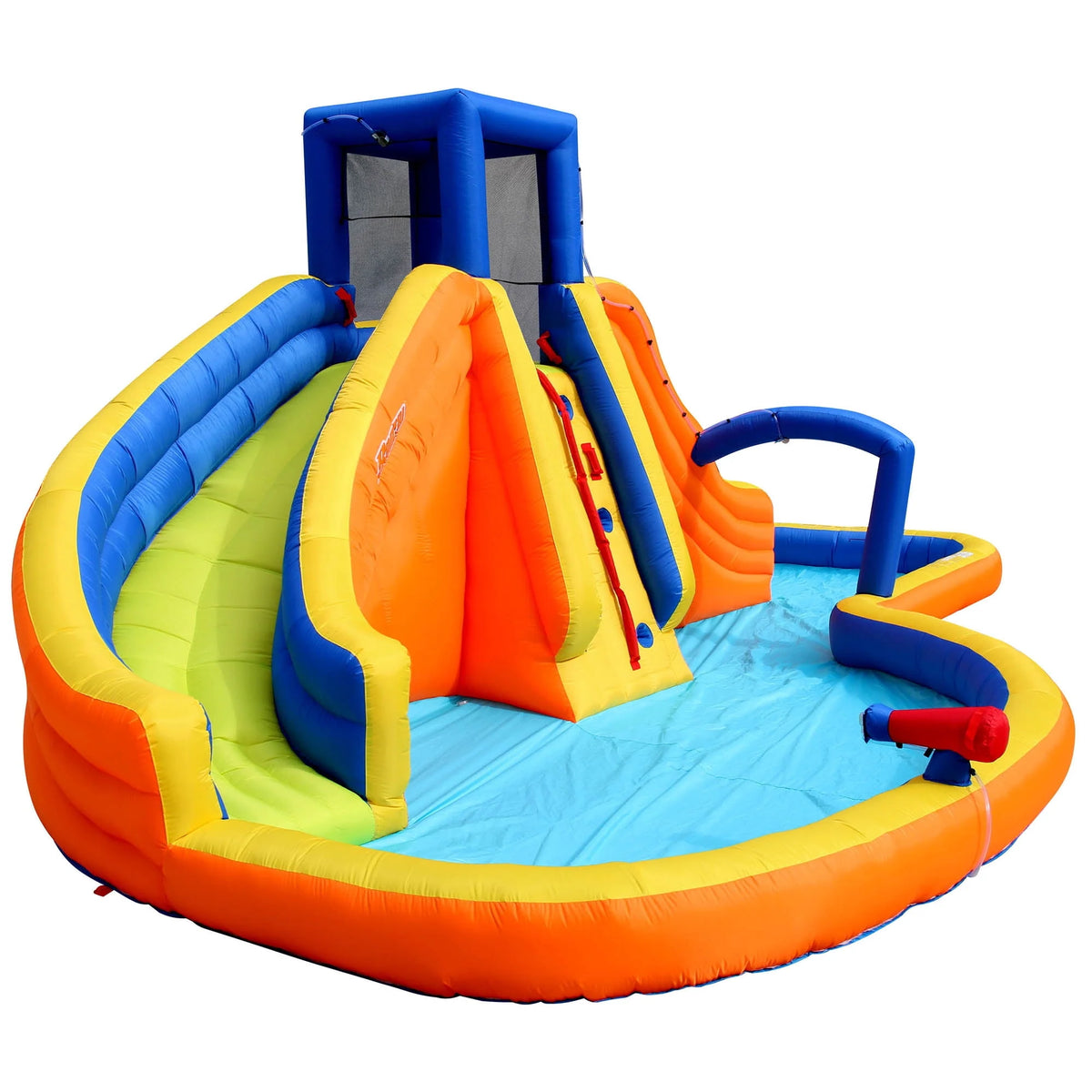 Inflatable Water Park Dual Slides Climbing Rope Z300