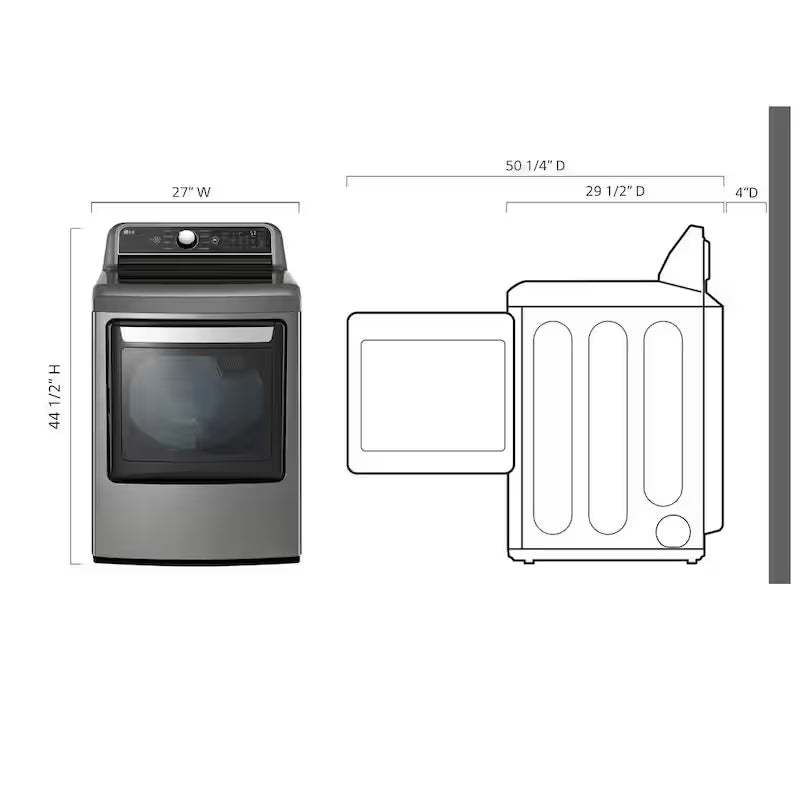 7.3 cu. ft. Vented SMART Gas Dryer in Graphite Steel K5545