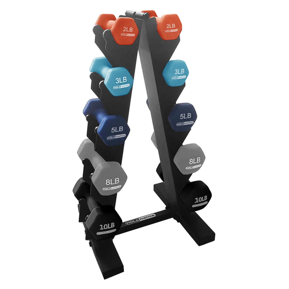 Neoprene Dumbbell Weight Set with Rack A89850