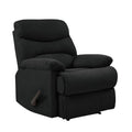 Black Microfiber Wall Hugger Recliner Chair V822