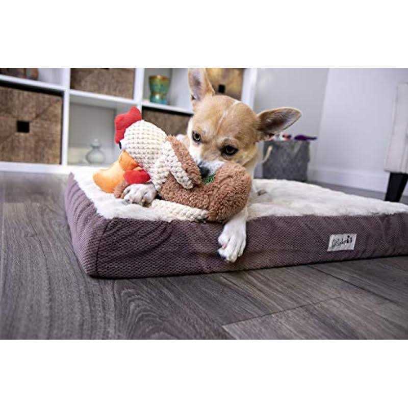 Real Bacon Flavored Tough Dog Bone Chew Toy O854929