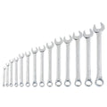 Fully Polished SAE Combination Wrench Set, 14-Piece A62510