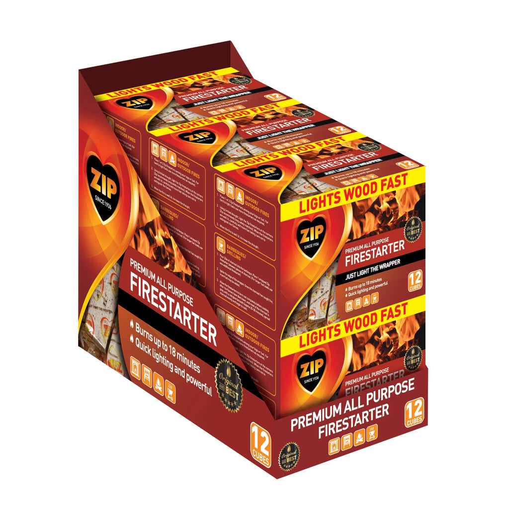 12 Pack Fire Starters for Wood or Charcoal F119
